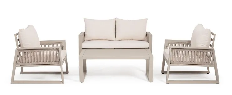 Salotti Completi>Bizzotto SET4 SALOTTO C-C CAPTIVA PEYOTE