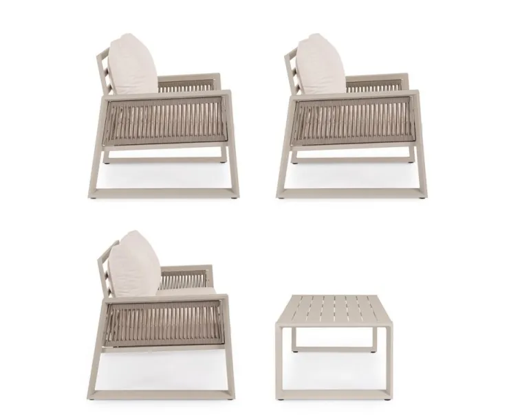 Salotti Completi>Bizzotto SET4 SALOTTO C-C CAPTIVA PEYOTE
