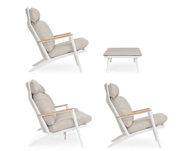 Salotti Completi>Bizzotto SET4 SALOTTO C-C IBISCO BIANCO WG20