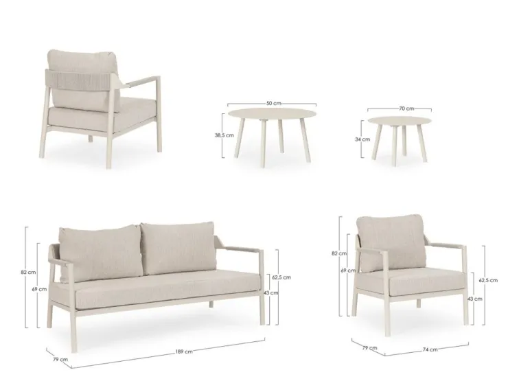 Salotti Completi>Bizzotto SET5 SALOTTO C-C ROPERY MORNY WG25