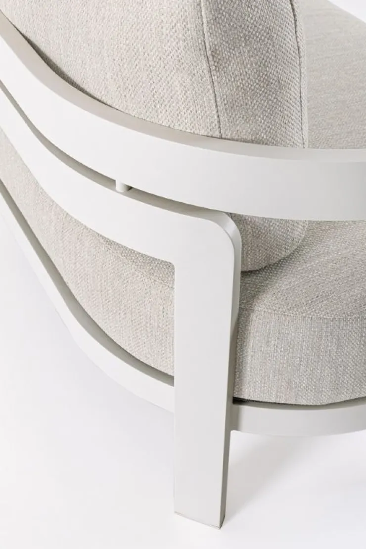 Salotti Completi>Bizzotto SET4 SALOTTO IN CORDA PER ESTERNO BIANCO WG20 - PRESLEY