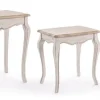 Tavolini>Bizzotto SET3 TAVOLINI IN LEGNO - CLARISSE