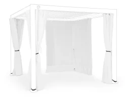 Pergole E Gazebo>Bizzotto SET4 TELI LAT+ZANZ PERGOLA OCEAN 3X3 BIA