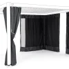 Pergole E Gazebo>Bizzotto SET4 TELI LAT+ZANZ PERGOLA OCEAN 3X4 ANT