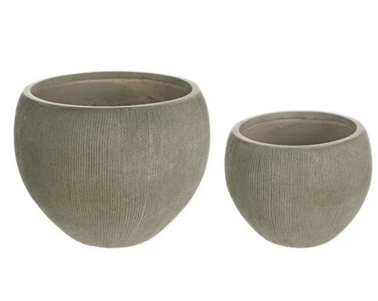 Vasi E Coprivasi>Bizzotto SET2 VASO BRUSH SFERA SALVIA