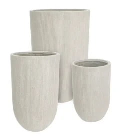 Vasi E Coprivasi>Bizzotto SET3 VASO BRUSH TO ALTO BEIGE
