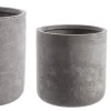 Vasi E Coprivasi>Bizzotto SET3 VASO CEMENT CIL GRIGIO