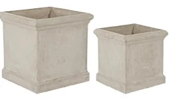 Vasi E Coprivasi>Bizzotto SET2 VASO CEMENT QU SABBIA