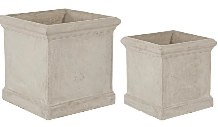 Vasi E Coprivasi>Bizzotto SET2 VASO CEMENT QU SABBIA