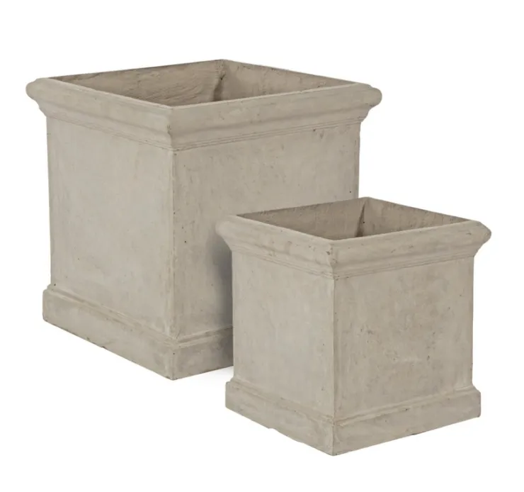 Vasi E Coprivasi>Bizzotto SET2 VASO CEMENT QU SABBIA