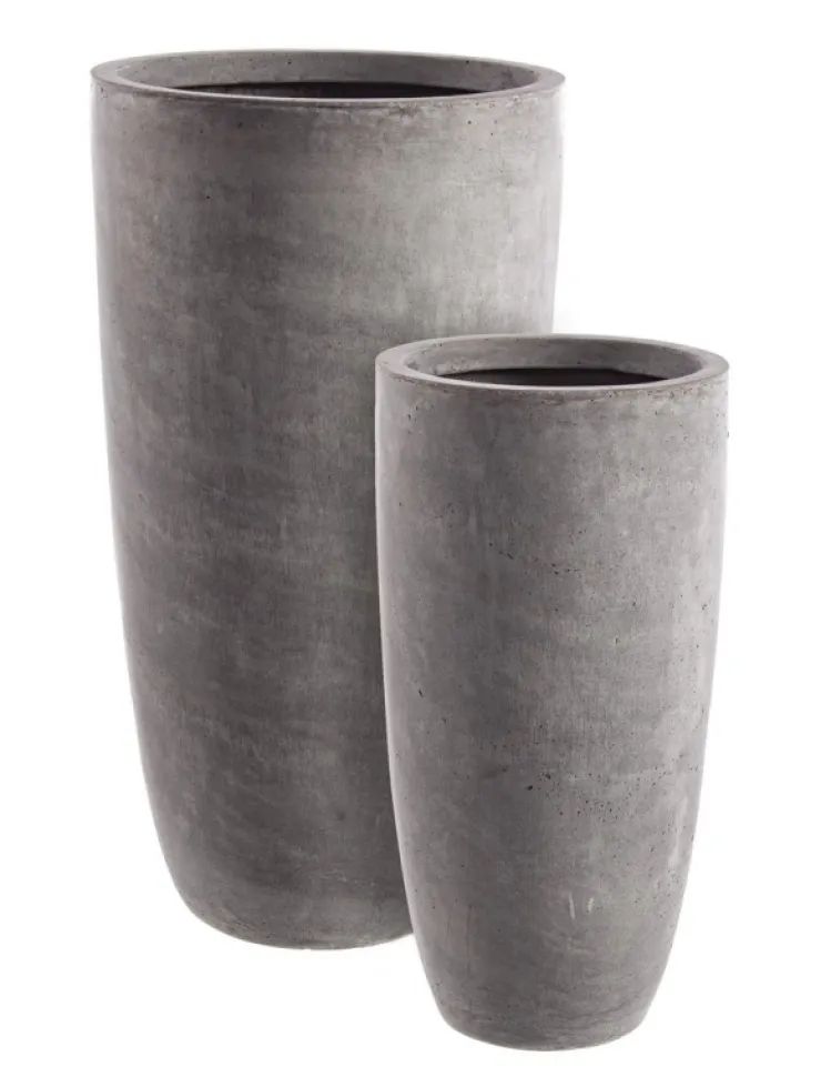 Vasi E Coprivasi>Bizzotto SET2 VASO CEMENT TO ALTO GRIGIO