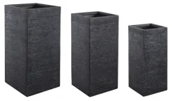 Vasi E Coprivasi>Bizzotto SET3 VASO GRAFFITI QU NERO ALTO