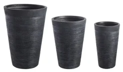 Vasi E Coprivasi>Bizzotto SET3 VASO GRAFFITI TO NERO ALTO