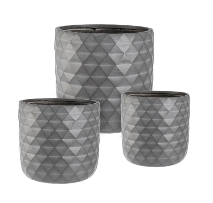 Vasi E Coprivasi>Bizzotto SET3 VASO PYRAMID TO ANTRACITE