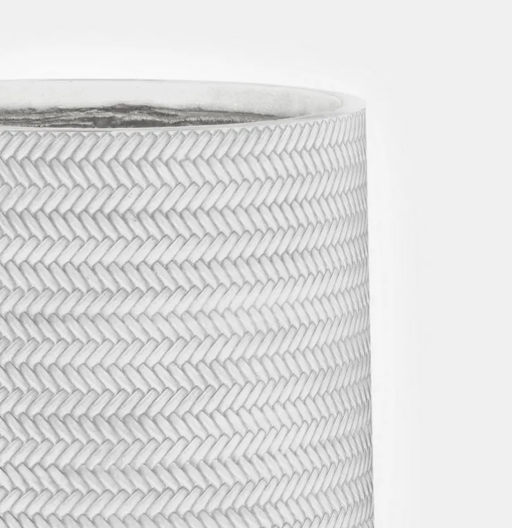 Vasi E Coprivasi>Bizzotto SET2 VASO TRESSAGE TO ALTO BIANCO