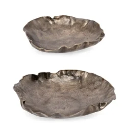 Oggettistica>Bizzotto SET2 VASSOIO DECORATIVO PRADESH DORATO