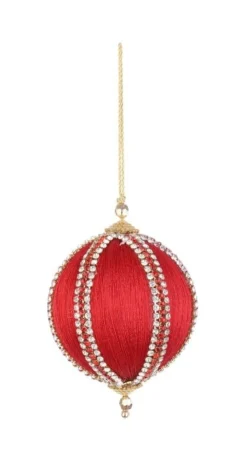Pendagli>Bizzotto SFERA DIAMOND ROSSO D80
