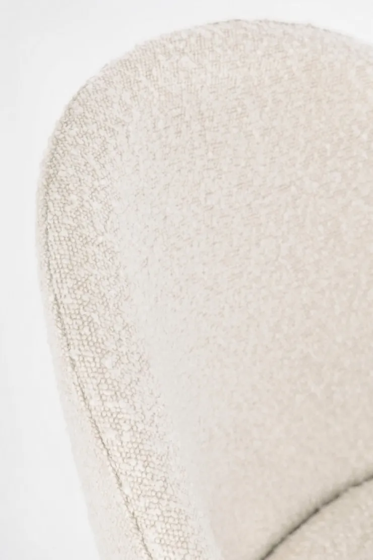 Sgabelli Bar>Bizzotto SGABELLO BAR EFFETTO BOUCLE' NERO/AVORIO - CARRY