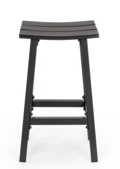 Sgabelli>Bizzotto SGABELLO BAR IN ALLUMINIO ANTRACITE YK13 - SKIPPER