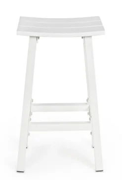 Sgabelli>Bizzotto SGABELLO BAR IN ALLUMINIO BIANCO YK11 - SKIPPER