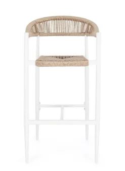 Sgabelli>Bizzotto SGABELLO BAR JANDIA BIANCO/BEIGE
