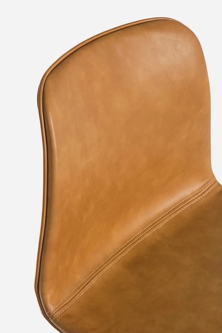 Sgabelli Bar>Bizzotto SGABELLO IN ECOPELLE COLOR CUOIO - KYRA