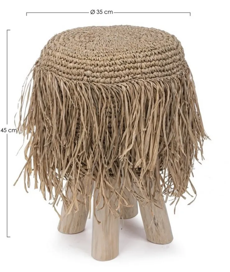 Sgabelli>Bizzotto SGABELLO IN FIBRE NATURALI G02 - FLORINDA