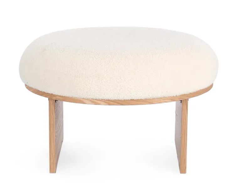 Pouf>Bizzotto SGABELLO IN TESSUTO NATURALE - ANNUSKA