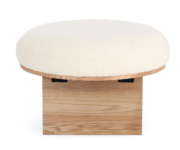 Pouf>Bizzotto SGABELLO IN TESSUTO NATURALE - ANNUSKA
