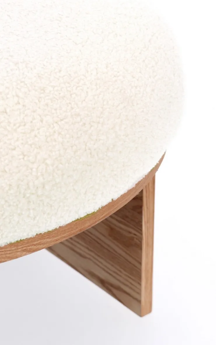 Pouf>Bizzotto SGABELLO IN TESSUTO NATURALE - ANNUSKA