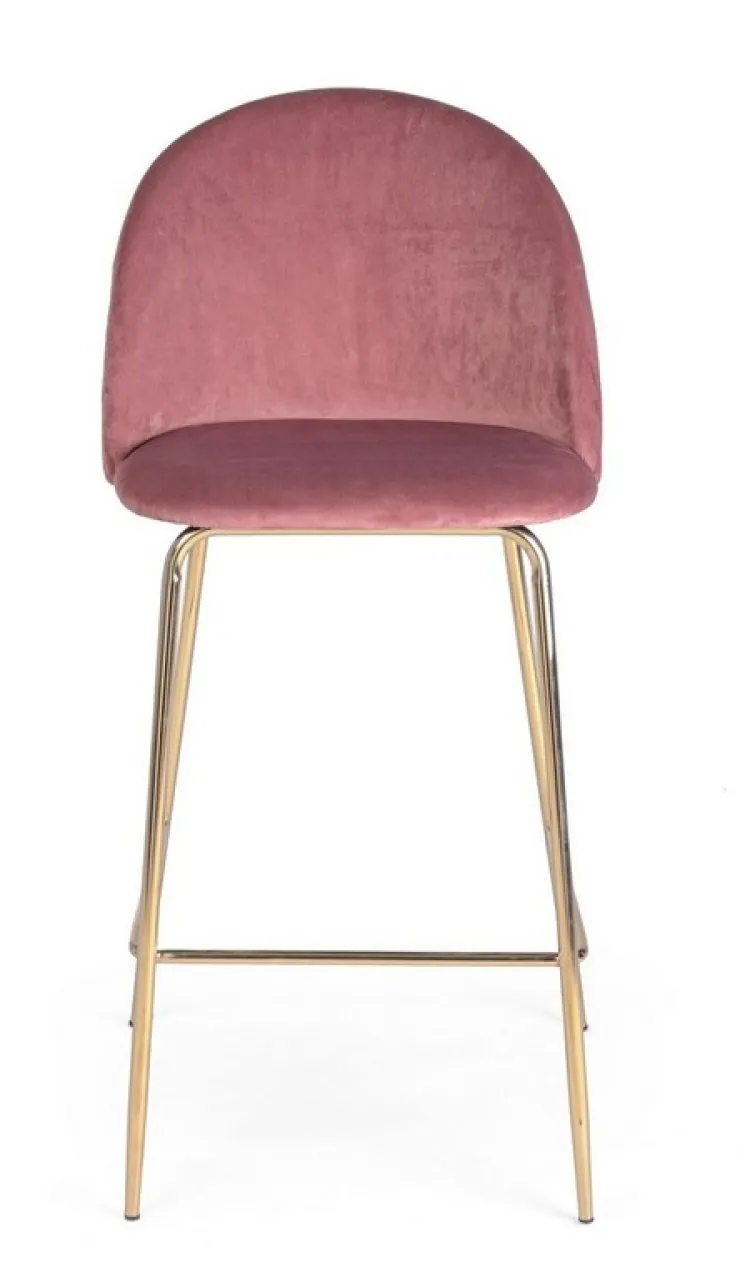 Sgabelli Bar>Bizzotto SGABELLO IN VELLUTO BLUSH - CARRY