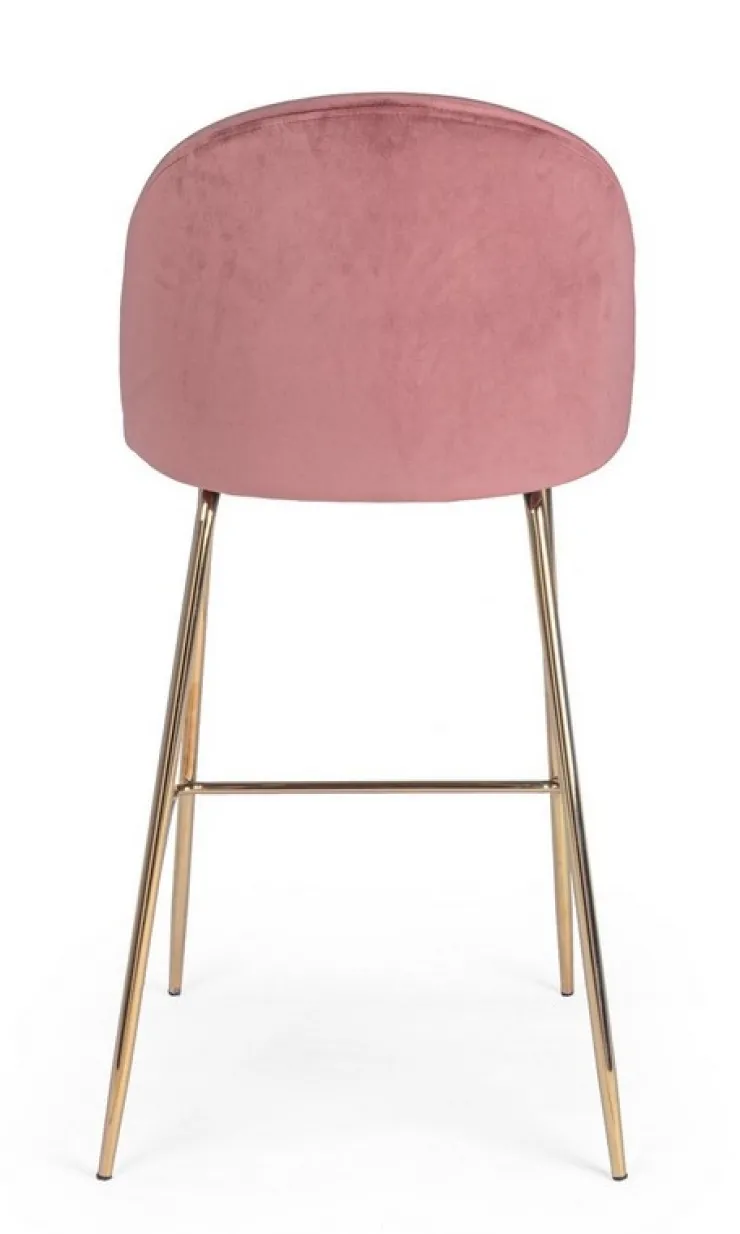 Sgabelli Bar>Bizzotto SGABELLO IN VELLUTO BLUSH - CARRY