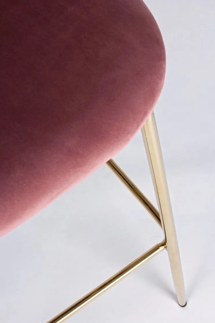 Sgabelli Bar>Bizzotto SGABELLO IN VELLUTO BLUSH - CARRY