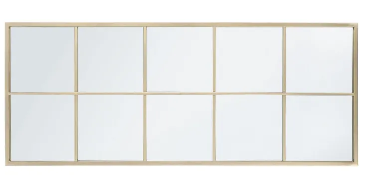 Specchi>Bizzotto SPECCHIO C-C WINDOW NUCLEOS ORO 125X50