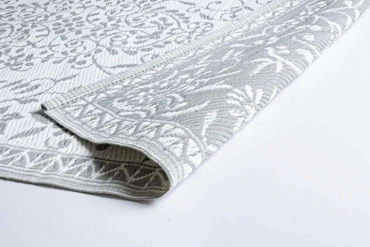 Tappeti Per Esterno>Bizzotto TAPPETO BIANCO GRIGIO 150X210 - ANSEDONIA