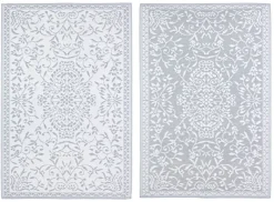 Tappeti Per Esterno>Bizzotto TAPPETO BIANCO GRIGIO 120X180 - ANSEDONIA