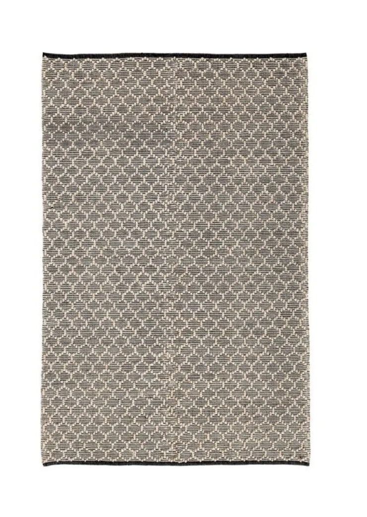 Tappeti Per Esterno>Bizzotto TAPPETO DHAWAN NERO-NATURALE 160X230