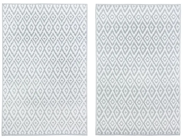 Tappeti Per Esterno>Bizzotto TAPPETO GRIGIO BIANCO 120X180 - RHOMBUS