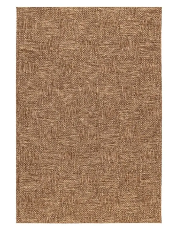 Tappeti Per Esterno>Bizzotto TAPPETO LUNE MARRONE ESAGONO 160X230