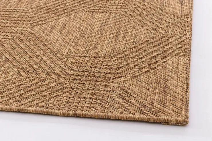 Tappeti Per Esterno>Bizzotto TAPPETO LUNE MARRONE ESAGONO 160X230