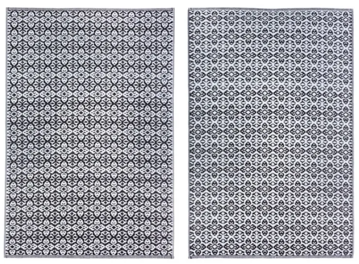 Tappeti Per Esterno>Bizzotto TAPPETO NERO BIANCO 120X180 - TIRRENIA