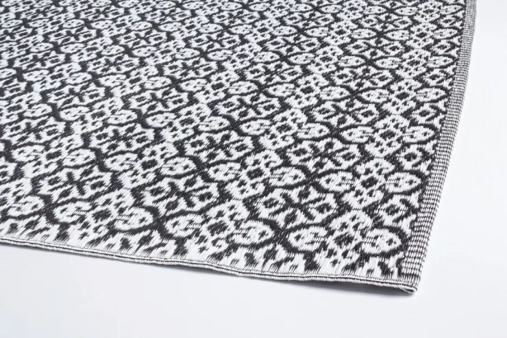 Tappeti Per Esterno>Bizzotto TAPPETO NERO BIANCO 120X180 - TIRRENIA