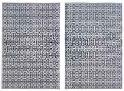 Tappeti Per Esterno>Bizzotto TAPPETO NERO BIANCO 150X210 - TIRRENIA