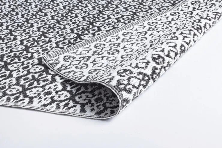 Tappeti Per Esterno>Bizzotto TAPPETO NERO BIANCO 150X210 - TIRRENIA