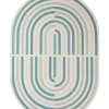 Tappeti Per Esterno>Bizzotto TAPPETO NOUR VERDE OV BLU BEIGE 160X229