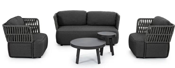 Tavolini>Bizzotto TAVOLINO D41 ANTRACITE QS22 - SPYRO