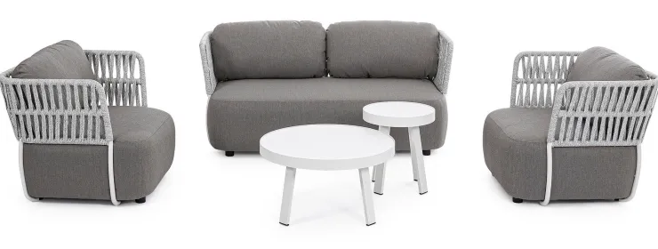 Tavolini>Bizzotto TAVOLINO D71 BIANCO QS20 - SPYRO