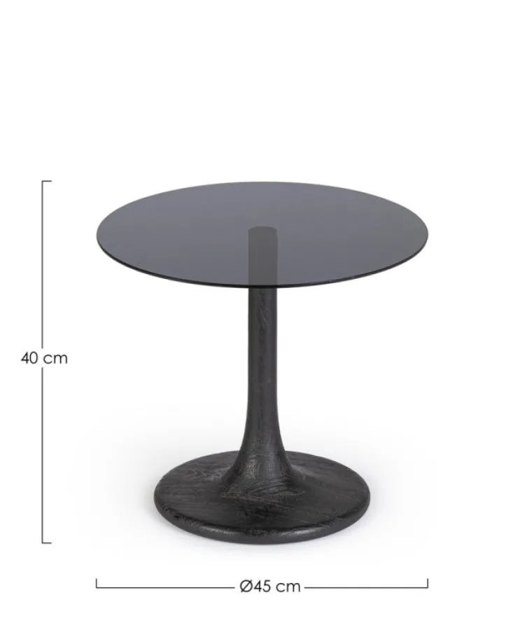 Tavolini>Bizzotto TAVOLINO D45 NERO - ABERDEEN
