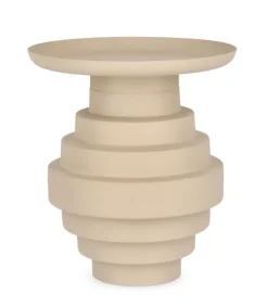 Tavolini>Bizzotto TAVOLINO IN ACCIAIO BEIGE - AMBA