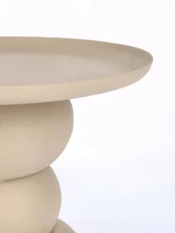 Tavolini>Bizzotto TAVOLINO IN ACCIAIO BEIGE - ALPA
